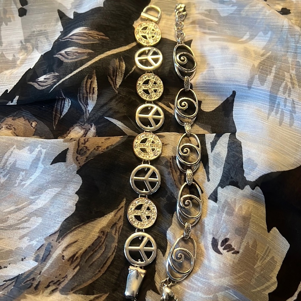 Two silver bracelets